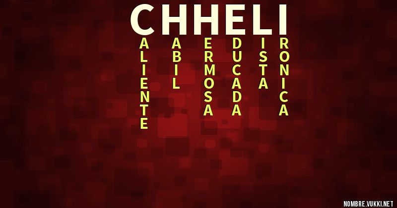 Acróstico chheli