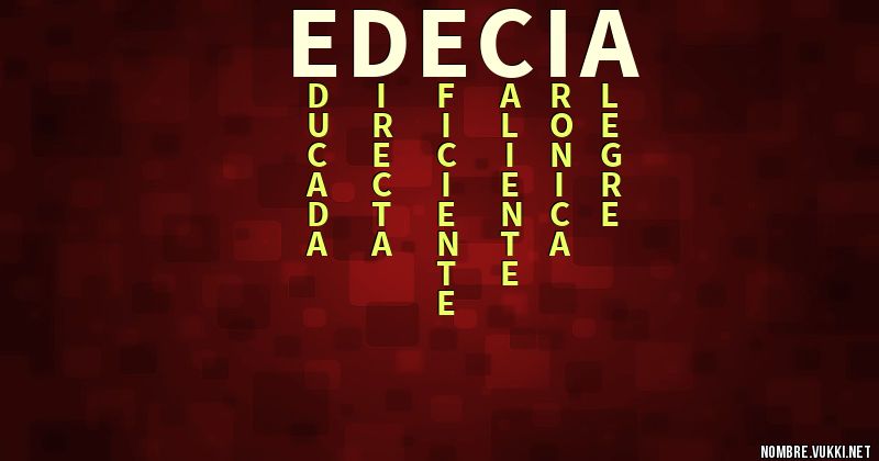 Acróstico edecia