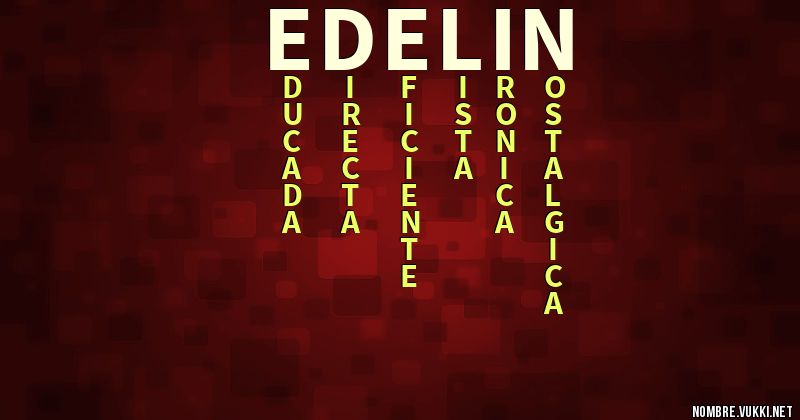 Acróstico edelin