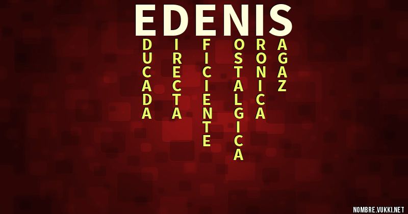Acróstico edenis
