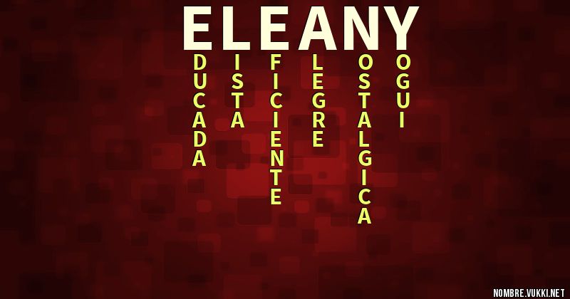 Acróstico eleany