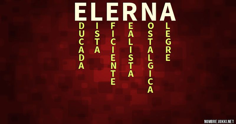 Acróstico elerna