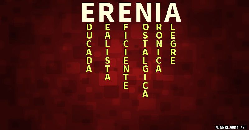 Acróstico erenia