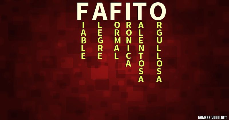 Acróstico fafito