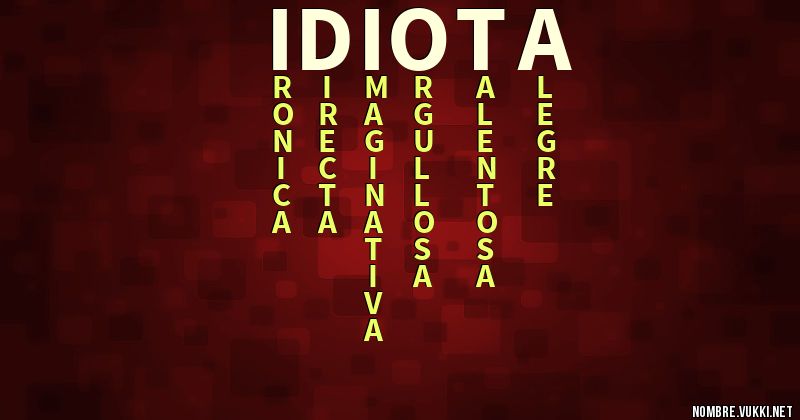 Acróstico idiota