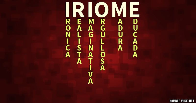 Acróstico iriome