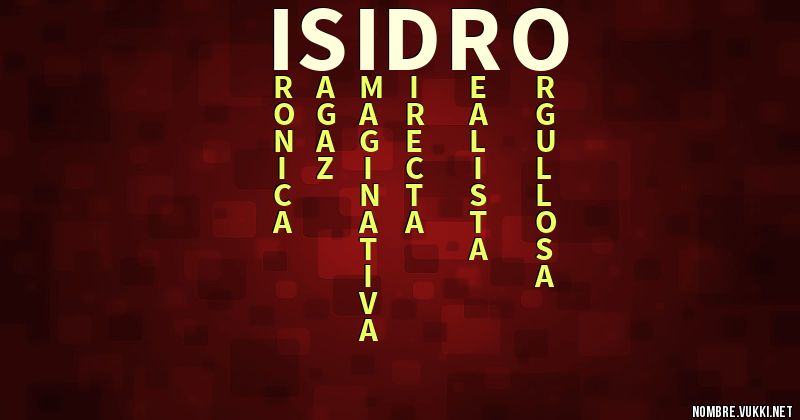 Acróstico isidro