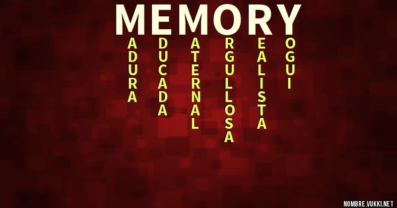 Acróstico memory