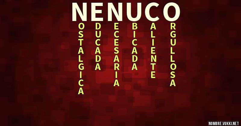Acróstico nenuco