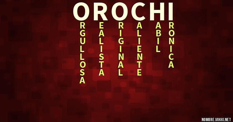 Acróstico orochi