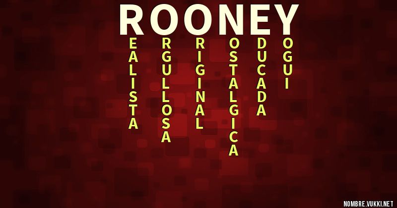 Acróstico rooney