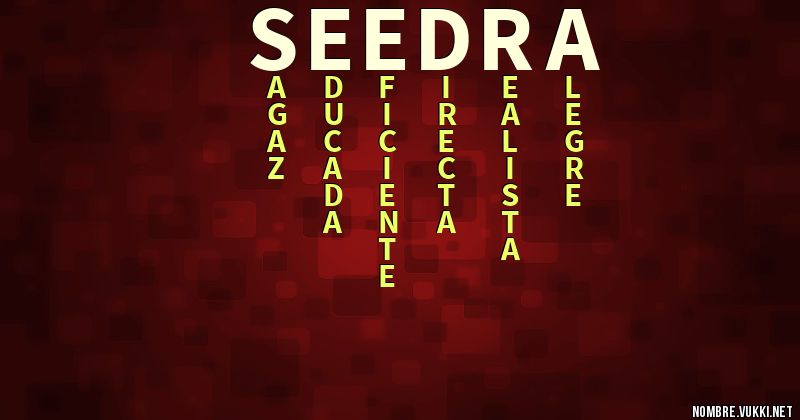 Acróstico seedra