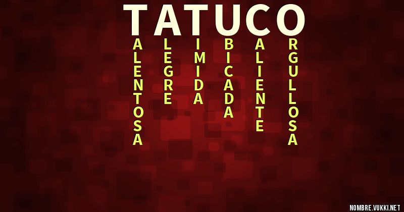 Qué significa tatuco