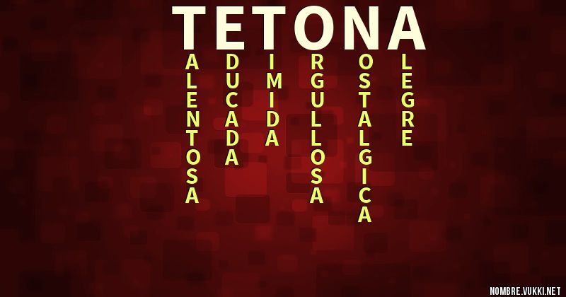 Acróstico tetona