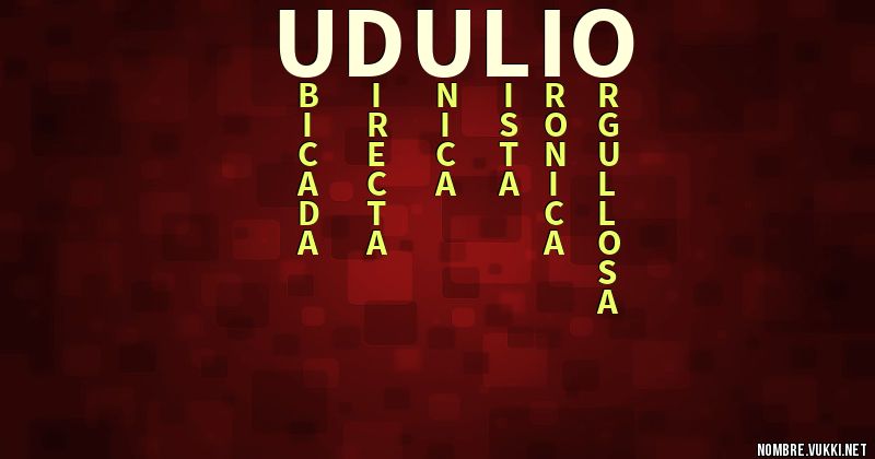 Acróstico udulio