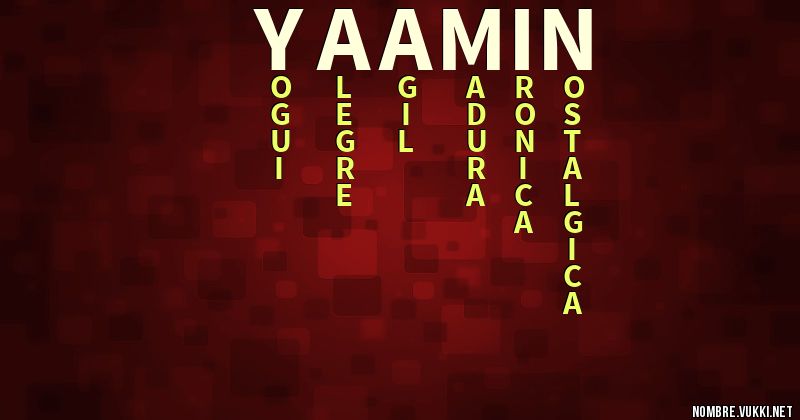 Acróstico yaamin