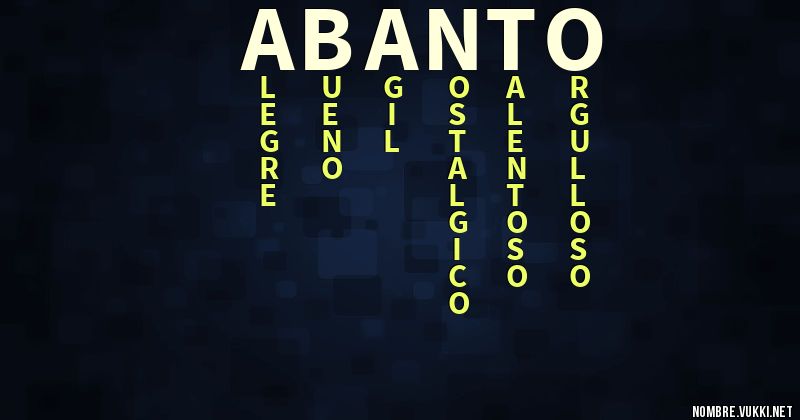 Acróstico abanto