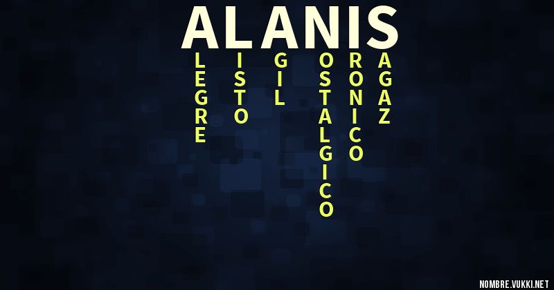 Acróstico alanis