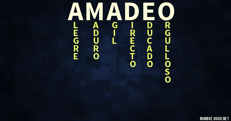 Acróstico amadeo