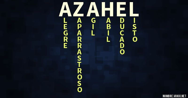 Acróstico azahel