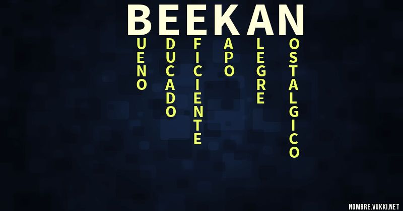 Acróstico beekan