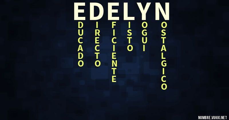 Acróstico edelyn