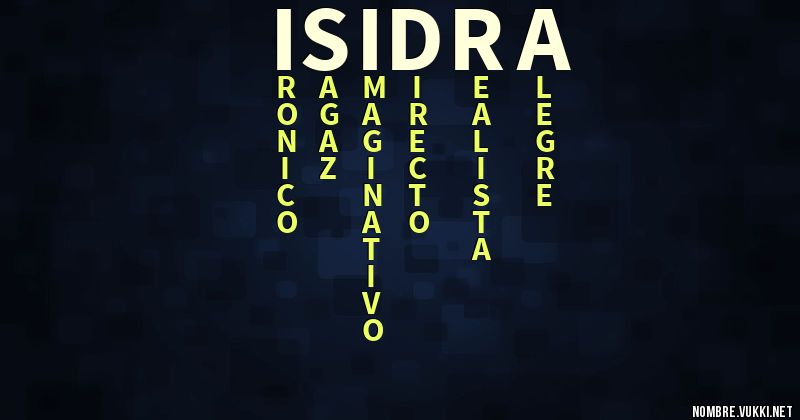 Acróstico isidra