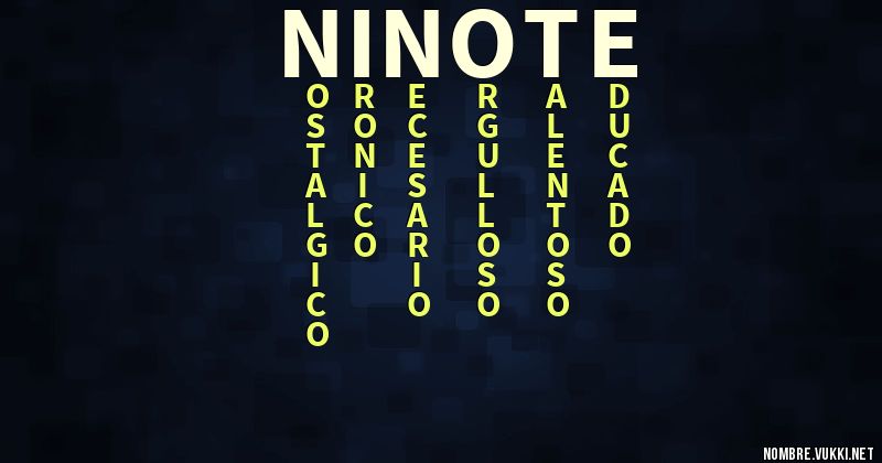 Acróstico niñote