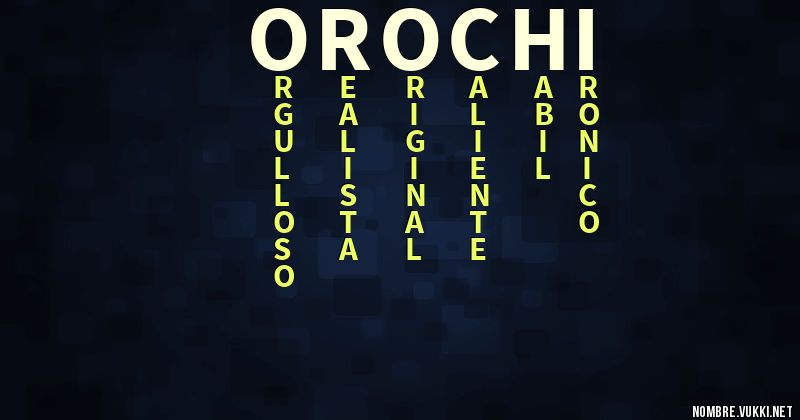 Acróstico orochi