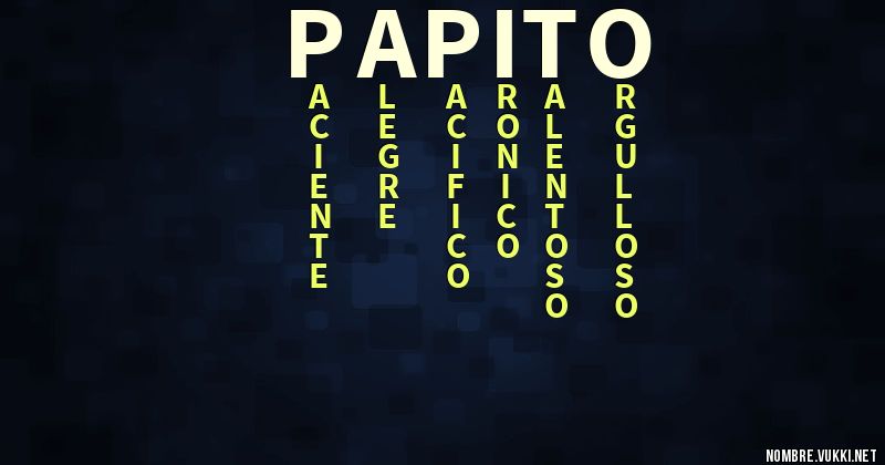 Acróstico papito