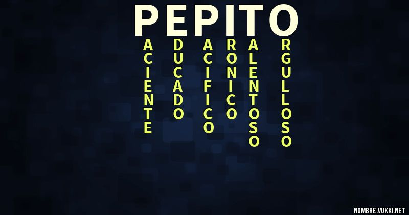 Acróstico pepito123