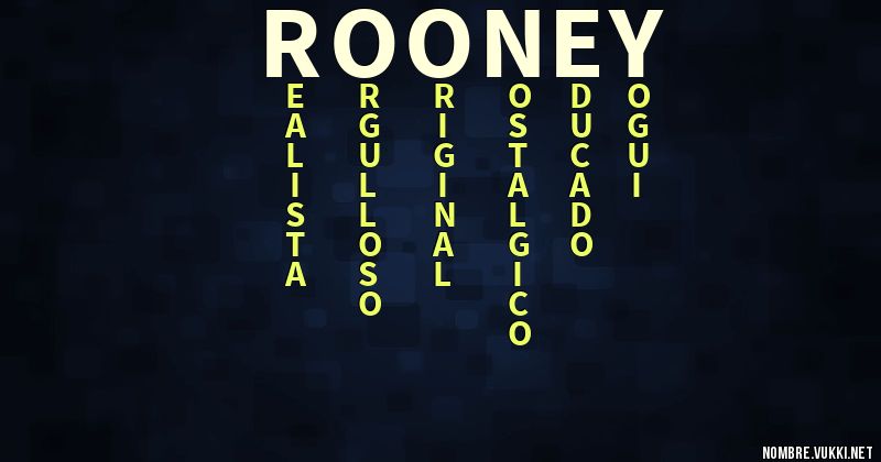 Acróstico rooney