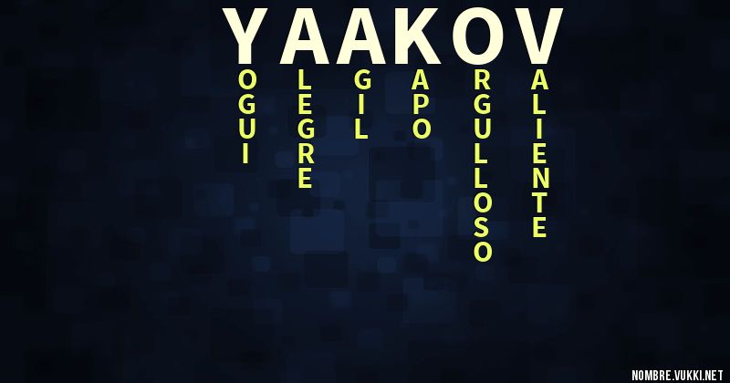 Acróstico yaakov