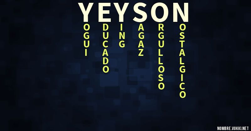 Acróstico yeyson