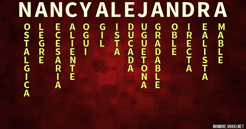 Acróstico nancy alejandra