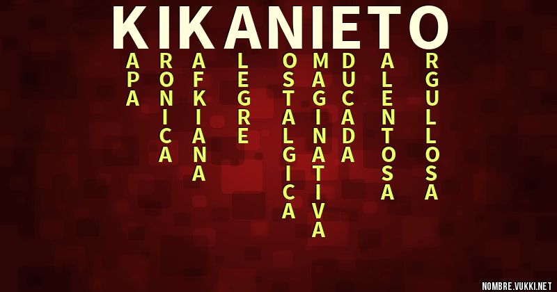 Acróstico kika nieto