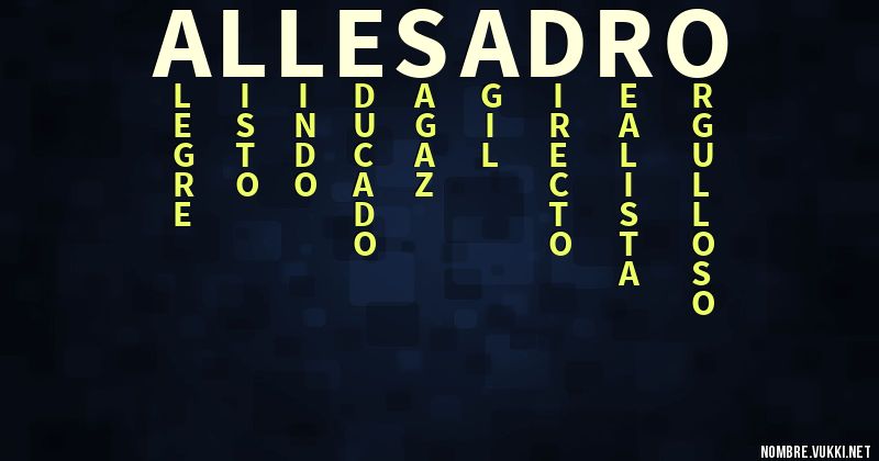 Acróstico allesadro