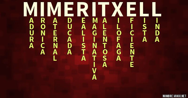 Acróstico mi meritxell