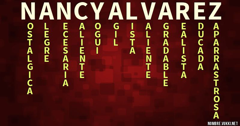 Acróstico nancy Álvarez