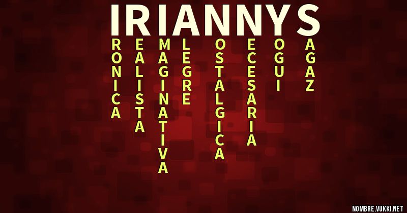 Acróstico iriannys