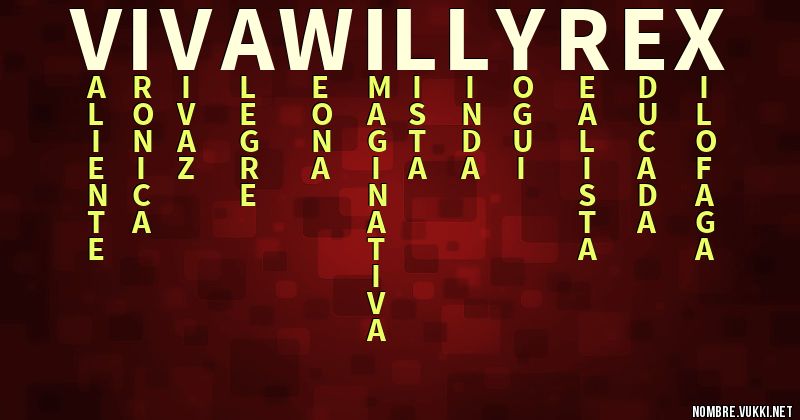 Acróstico viva willyrex