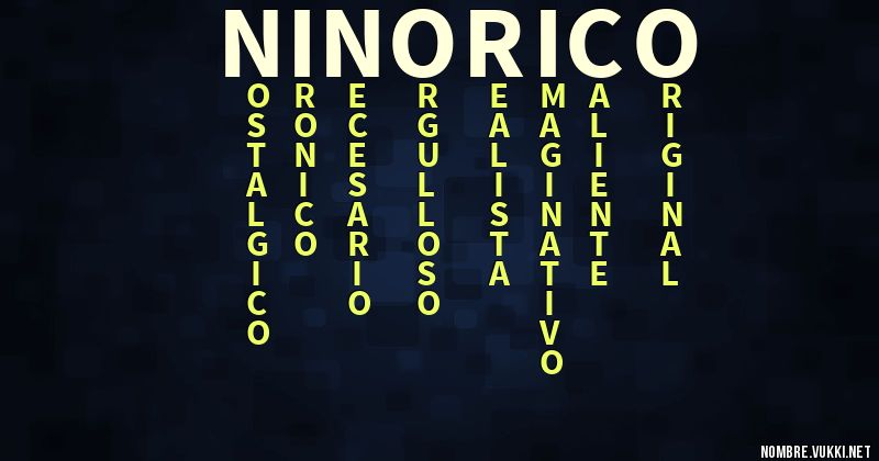 Acróstico niño rico