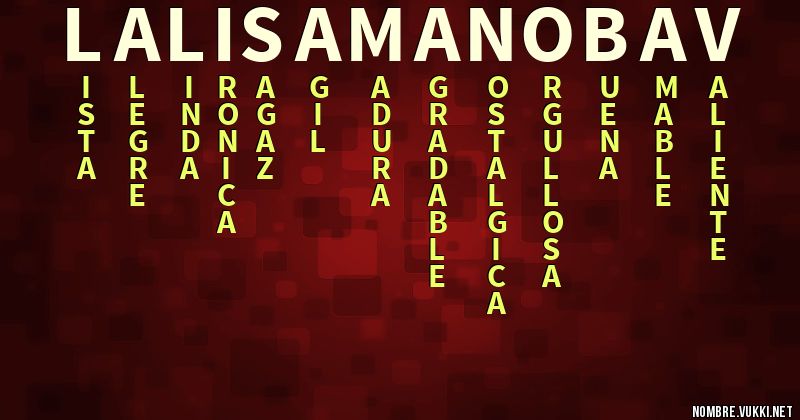 Acróstico lalisa manobav
