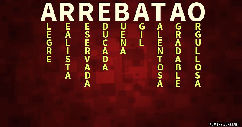 Acróstico arrebatao