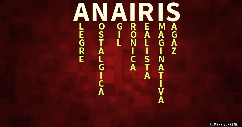 Acróstico anairis