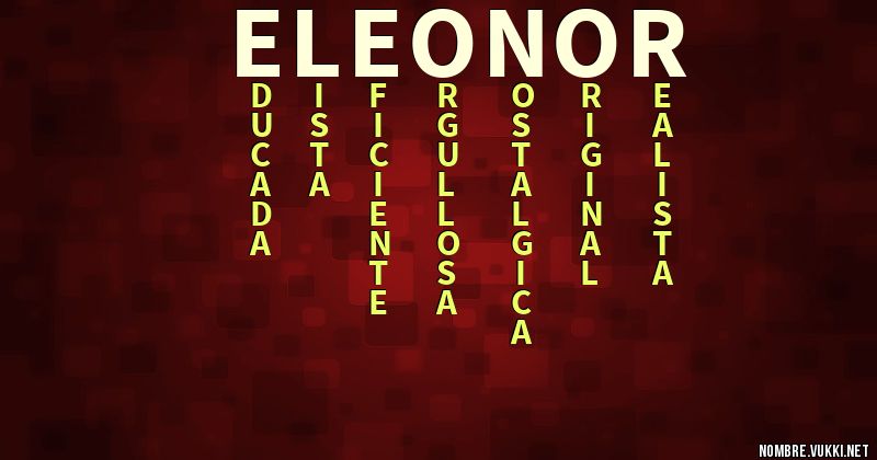 Acróstico eleonor