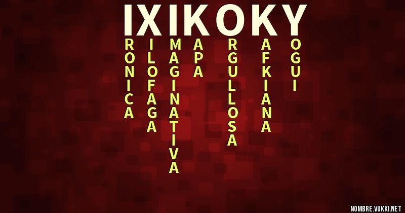 Acróstico ix-ikoky