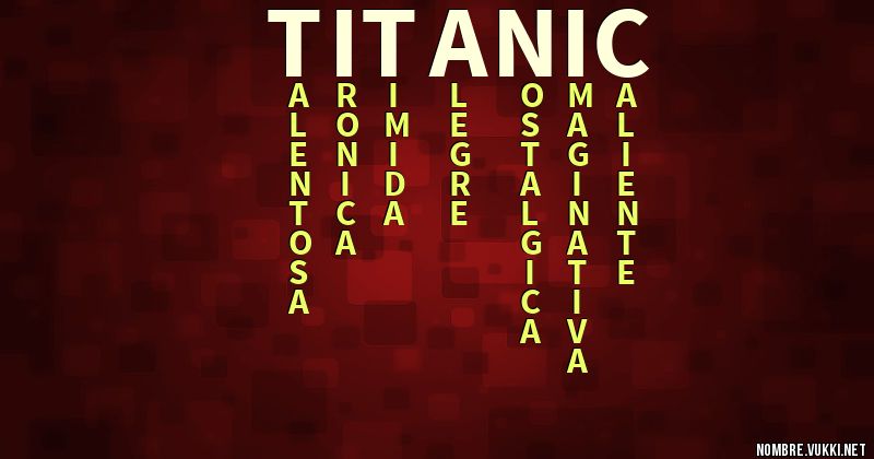 Acróstico titanic