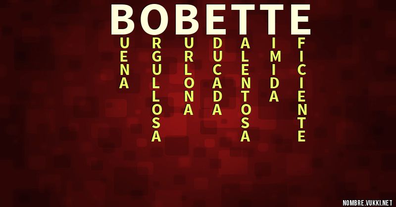 Acróstico bobette