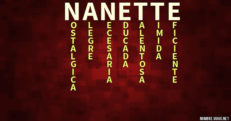 Acróstico nanette